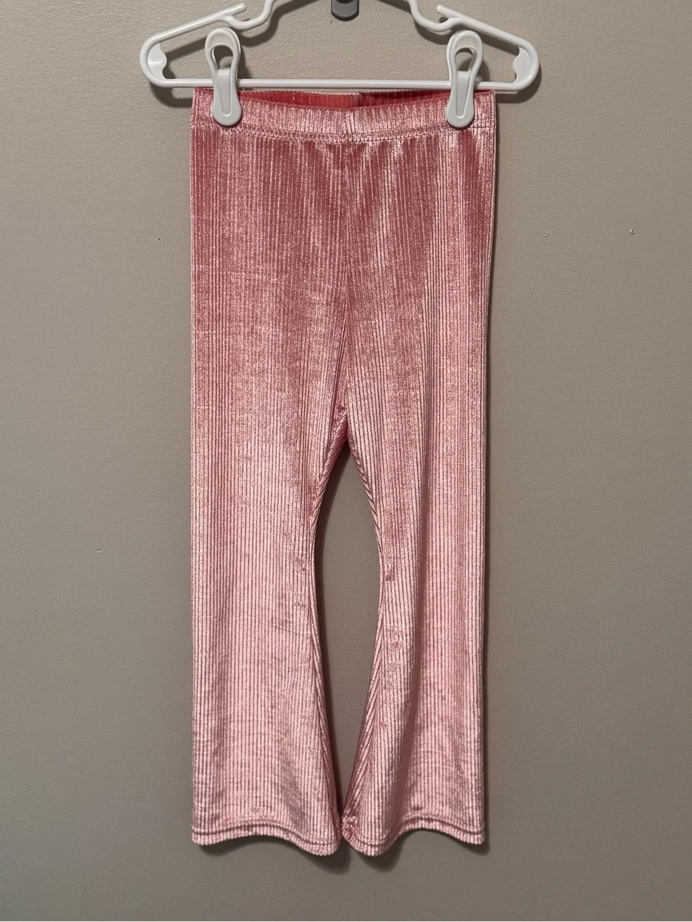 Old Navy 3 pair Girls Size XS/5 Velvet Rib Leggings Trio in Coral, Navy & Black